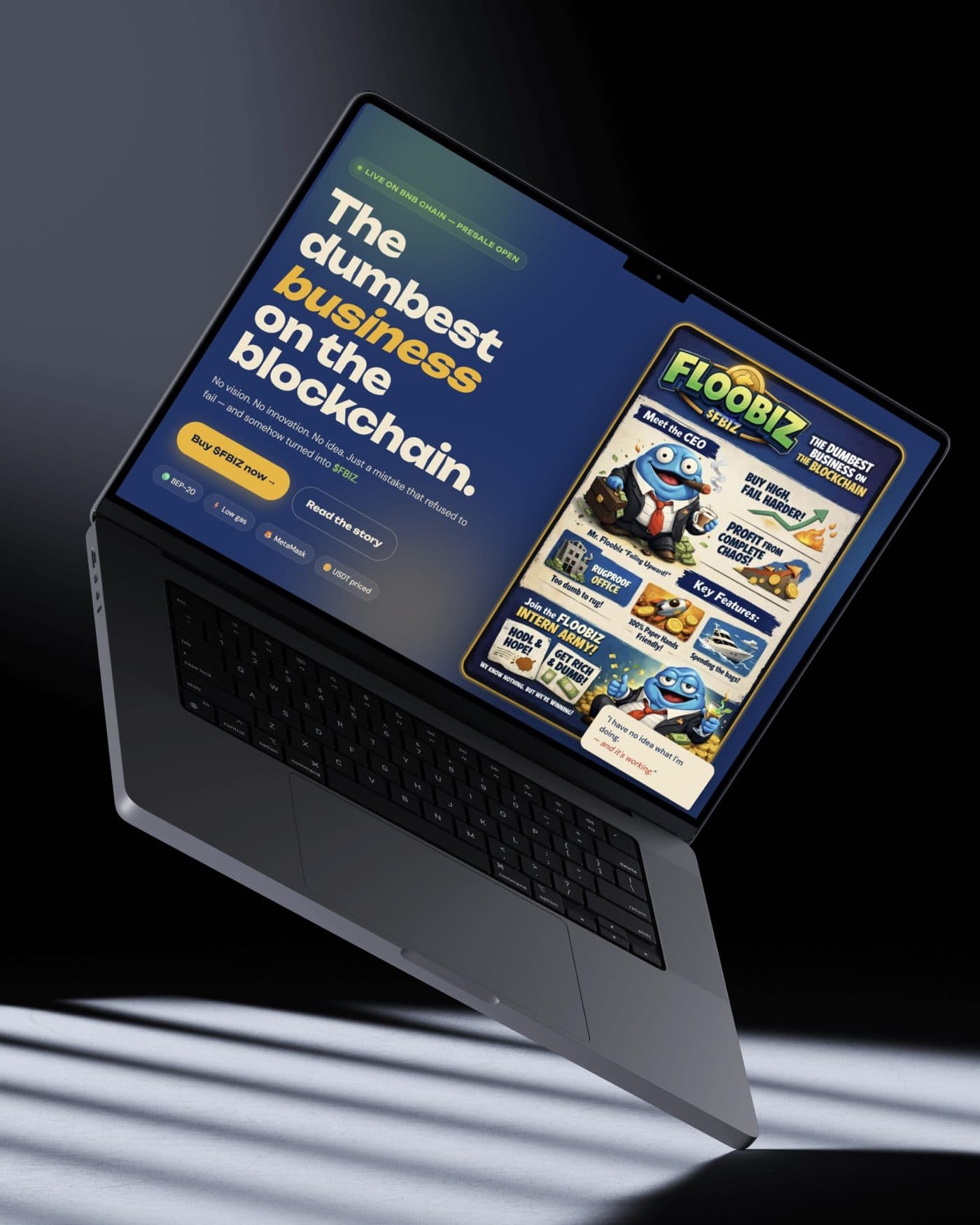 Floobiz running in a browser